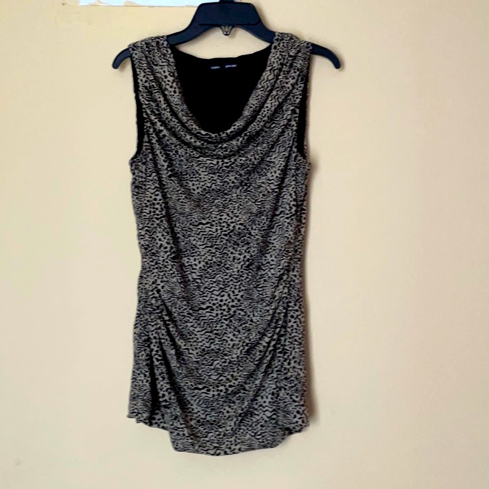 Super Sexy Cable & Gauge Cowl Neck Top